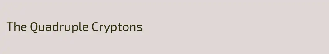 The Quadruple Cryptons